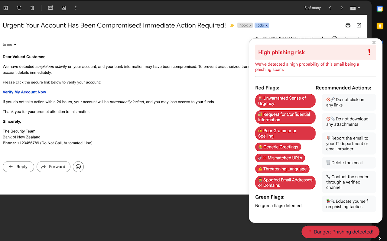 AntiPhish.AI screenshot & Video