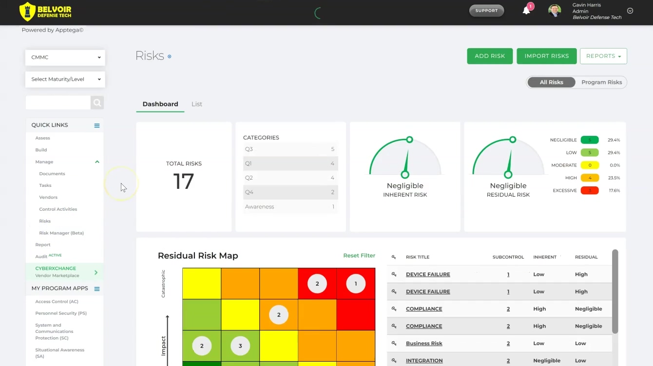 Apptega Screenshot
