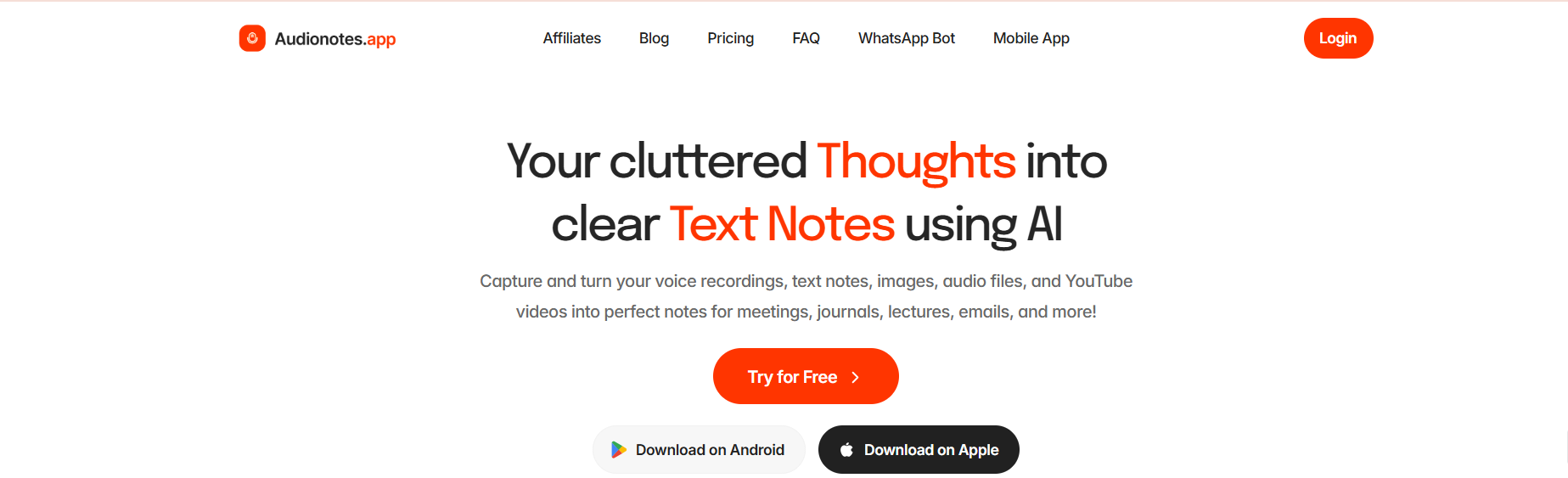 Audionotes Screenshot