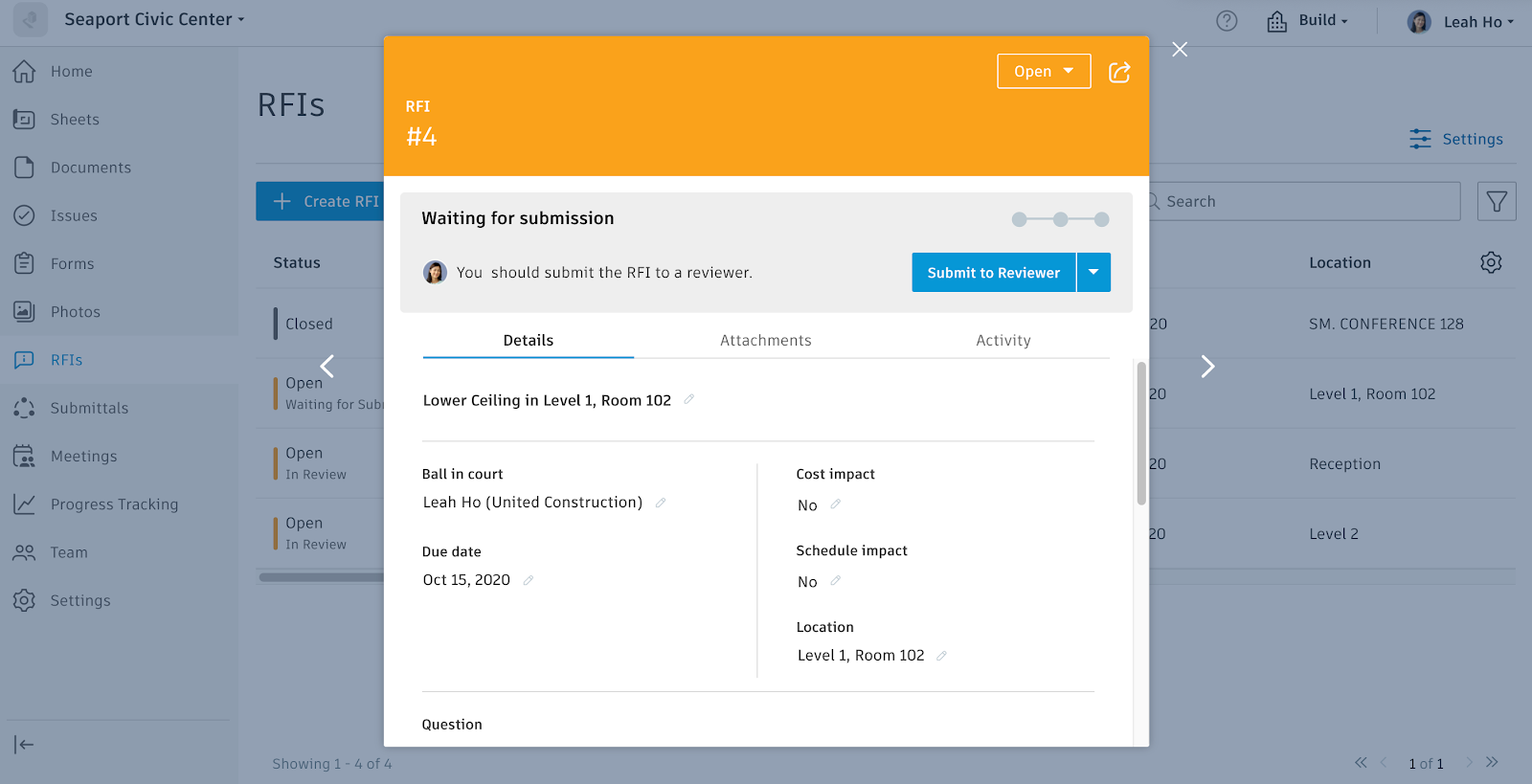 Autodesk Construction Cloud Screenshot