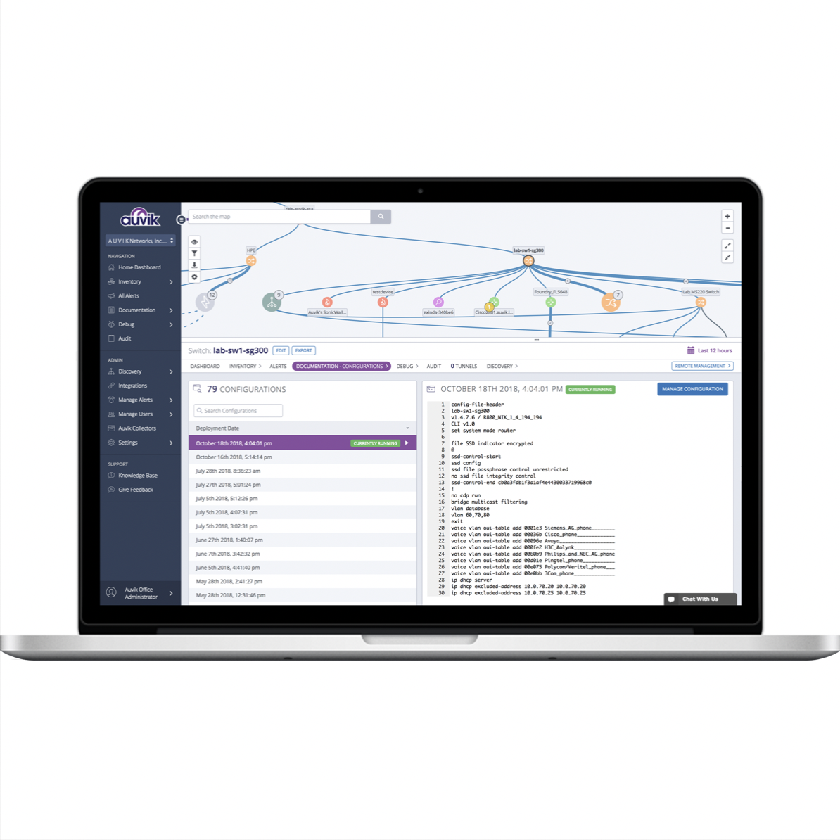 Auvik screenshot & Video
