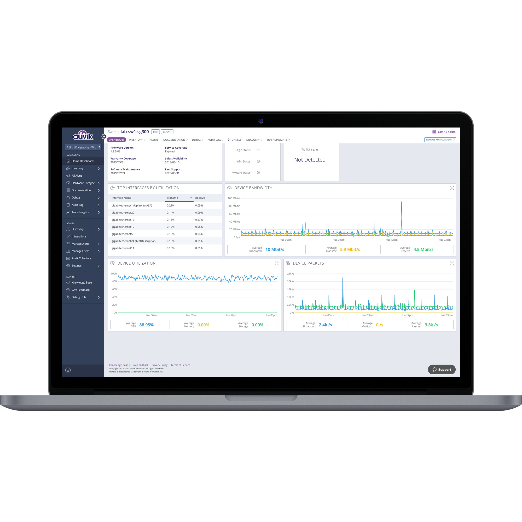 Auvik screenshot & Video