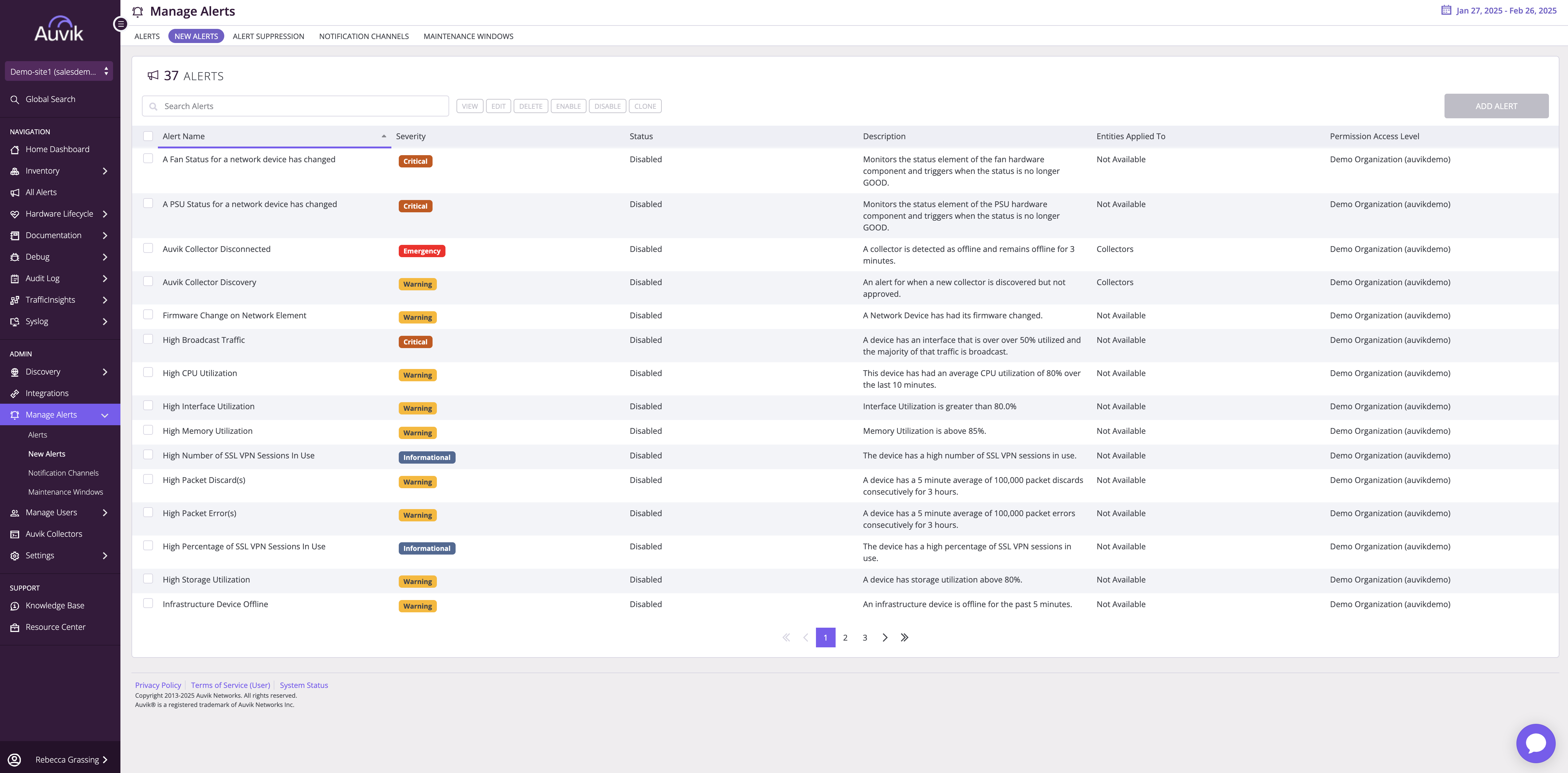 Auvik Screenshot