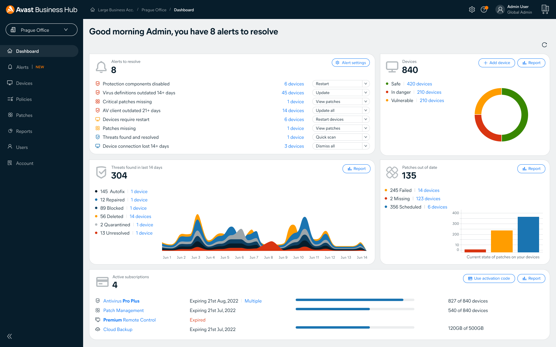 Avast Endpoint Protection Screenshot