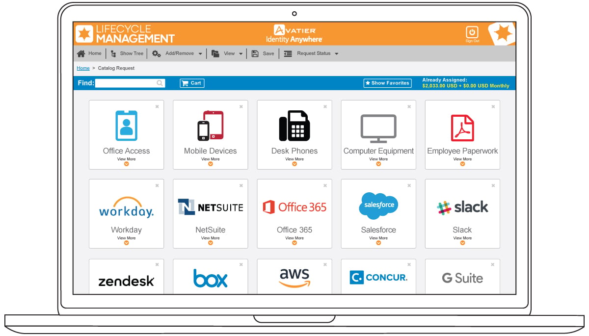 Avatier Identity Anywhere Screenshot