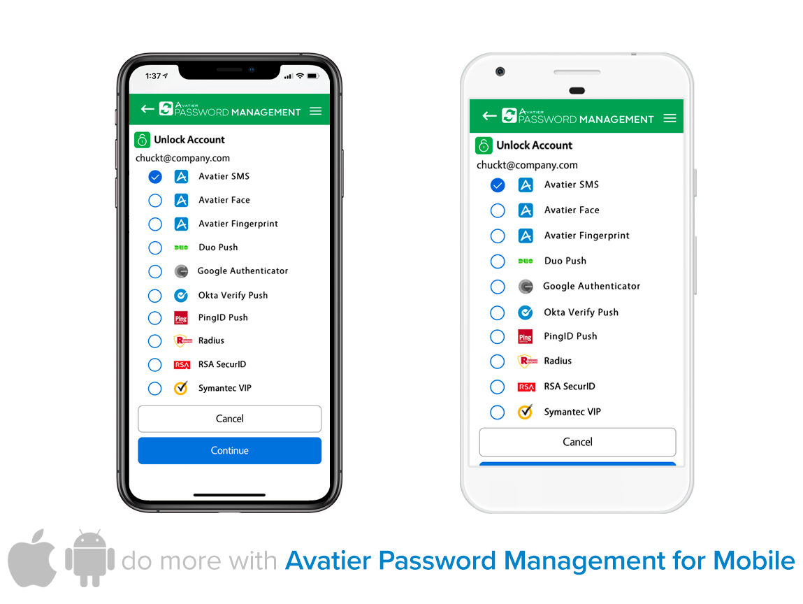 Avatier Identity Anywhere Screenshot