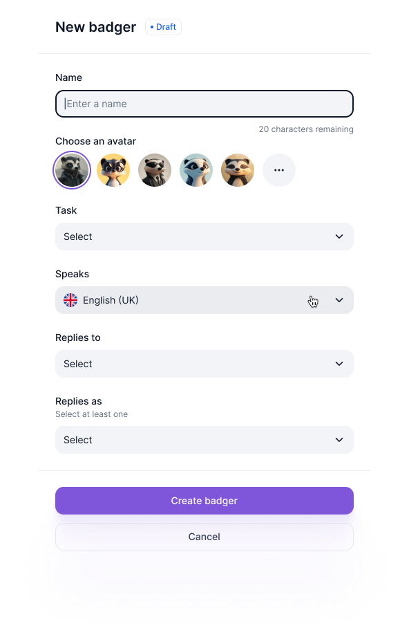 Badger Post Screenshot