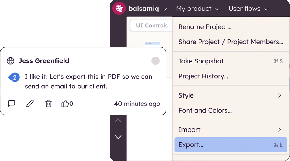 Balsamiq Screenshot