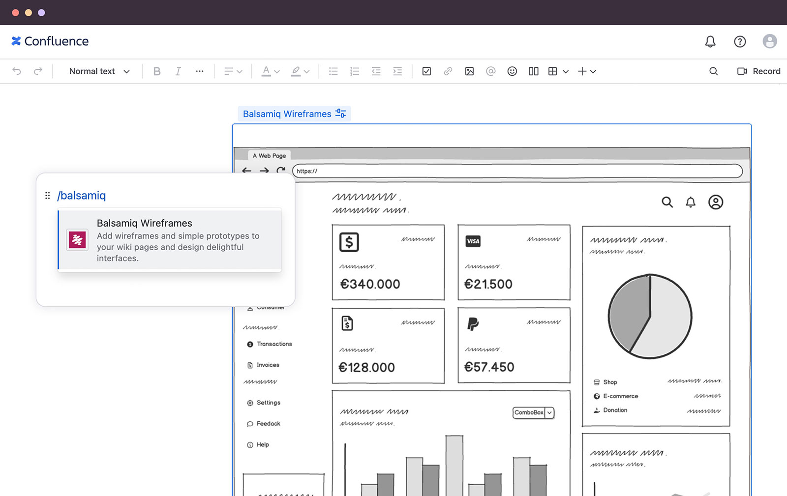 Balsamiq Screenshot