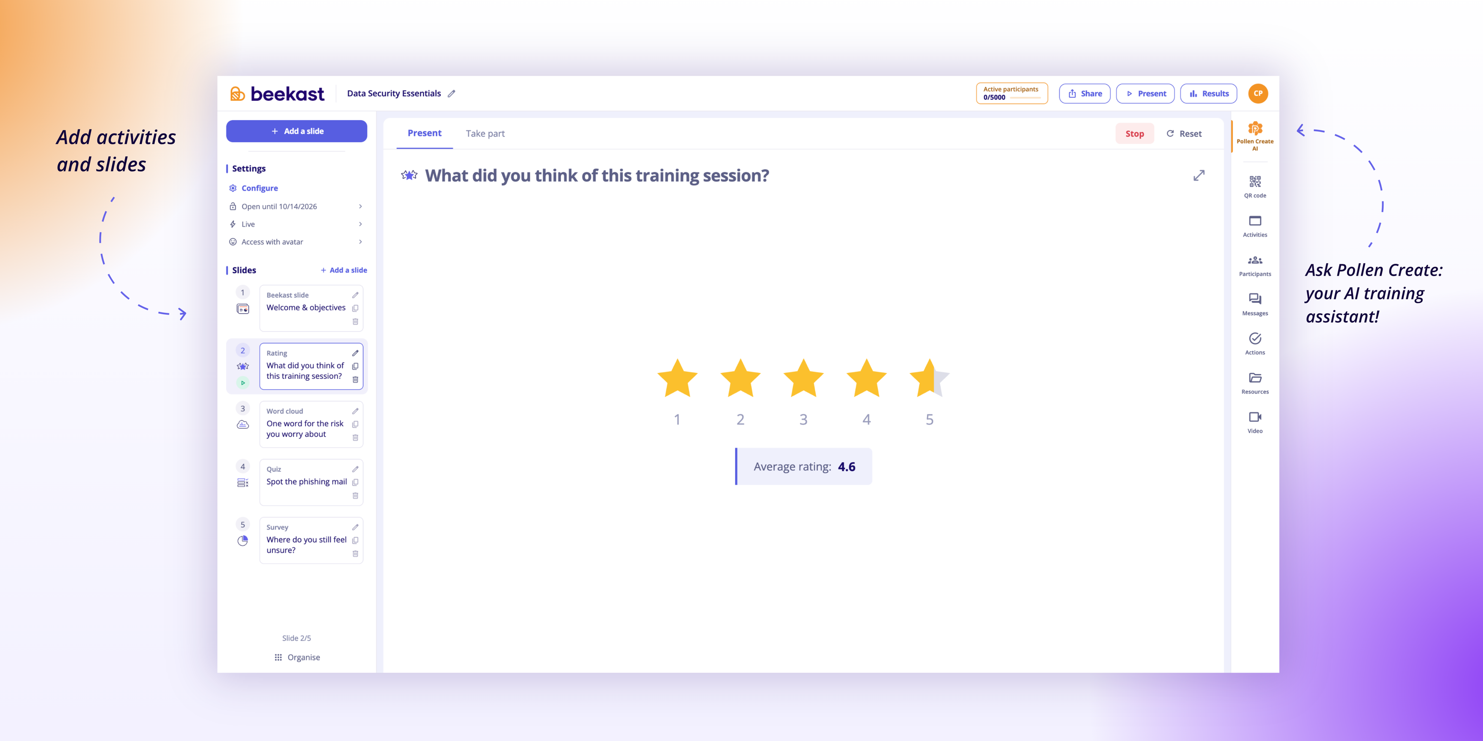 Beekast Screenshot