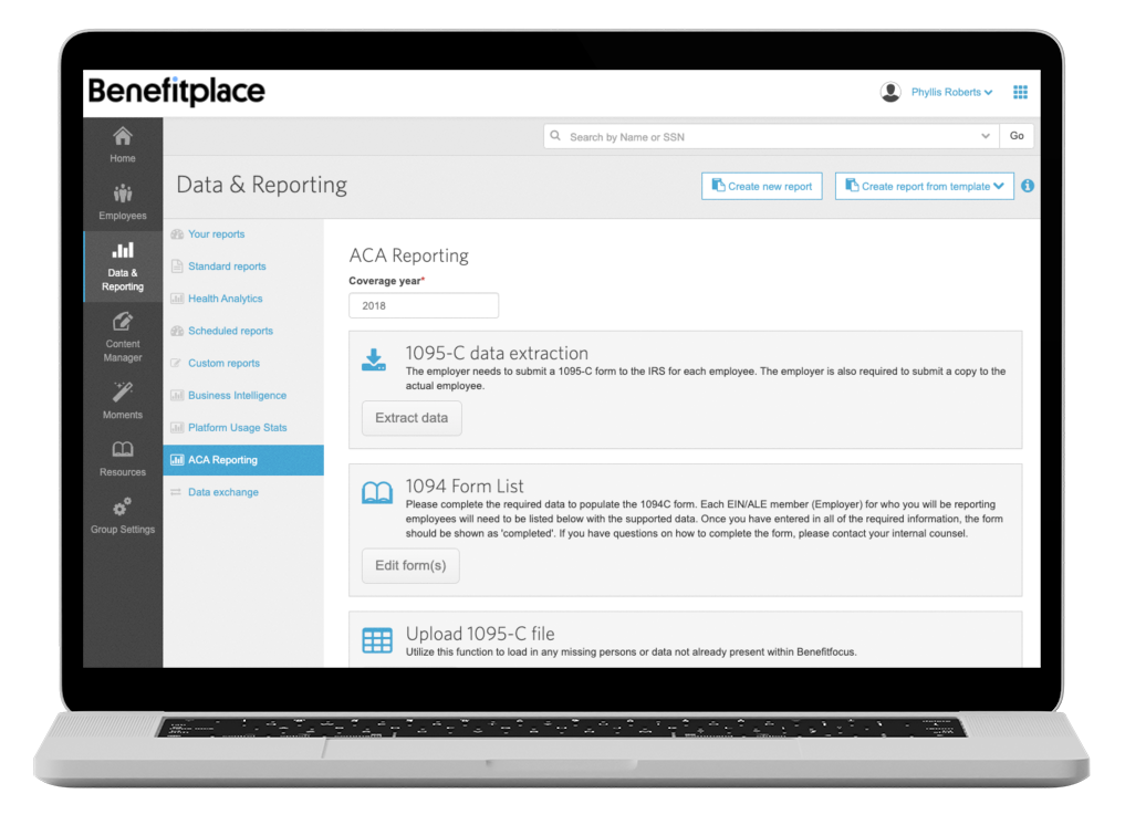 Benefitfocus Screenshot