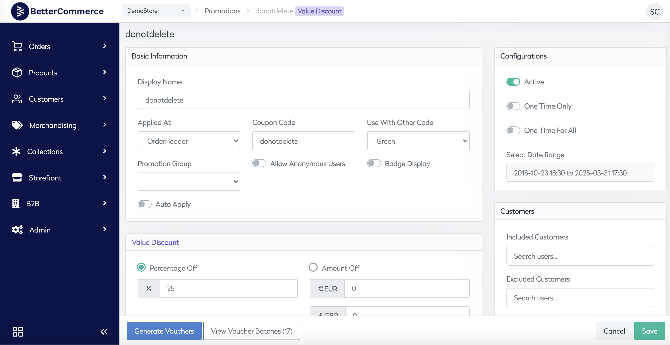 BetterCommerce Screenshot