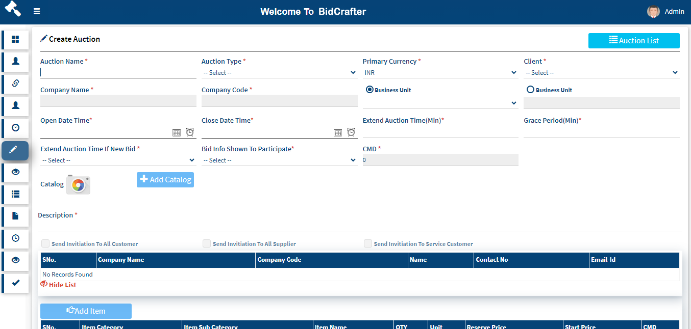 BidCrafter screenshot & Video