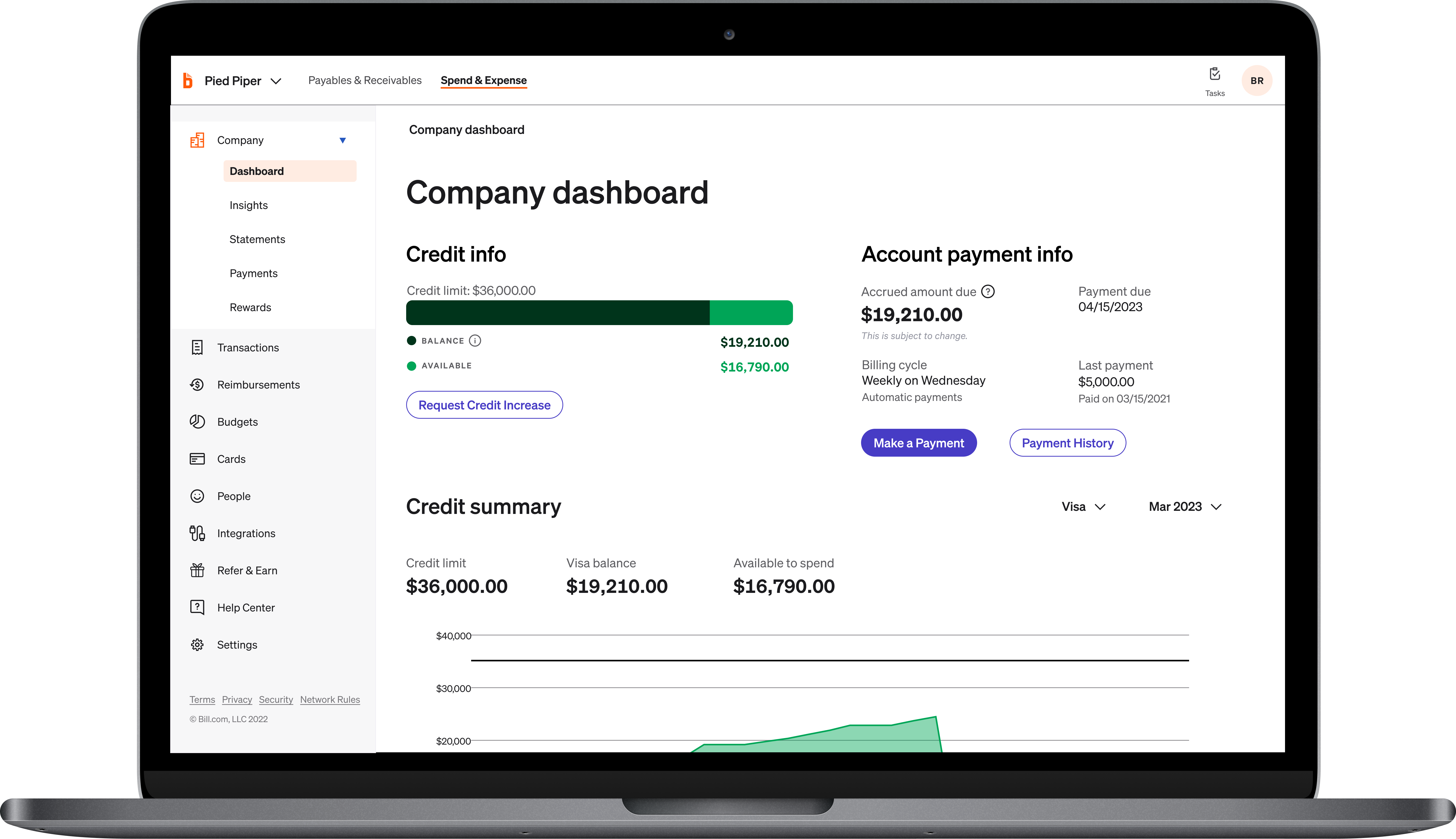 BILL Spend and Expense Screenshot
