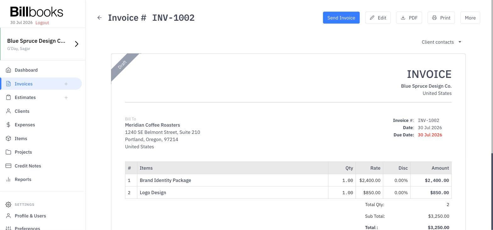 Billbooks Screenshot