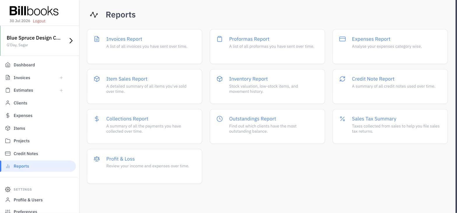 Billbooks Screenshot