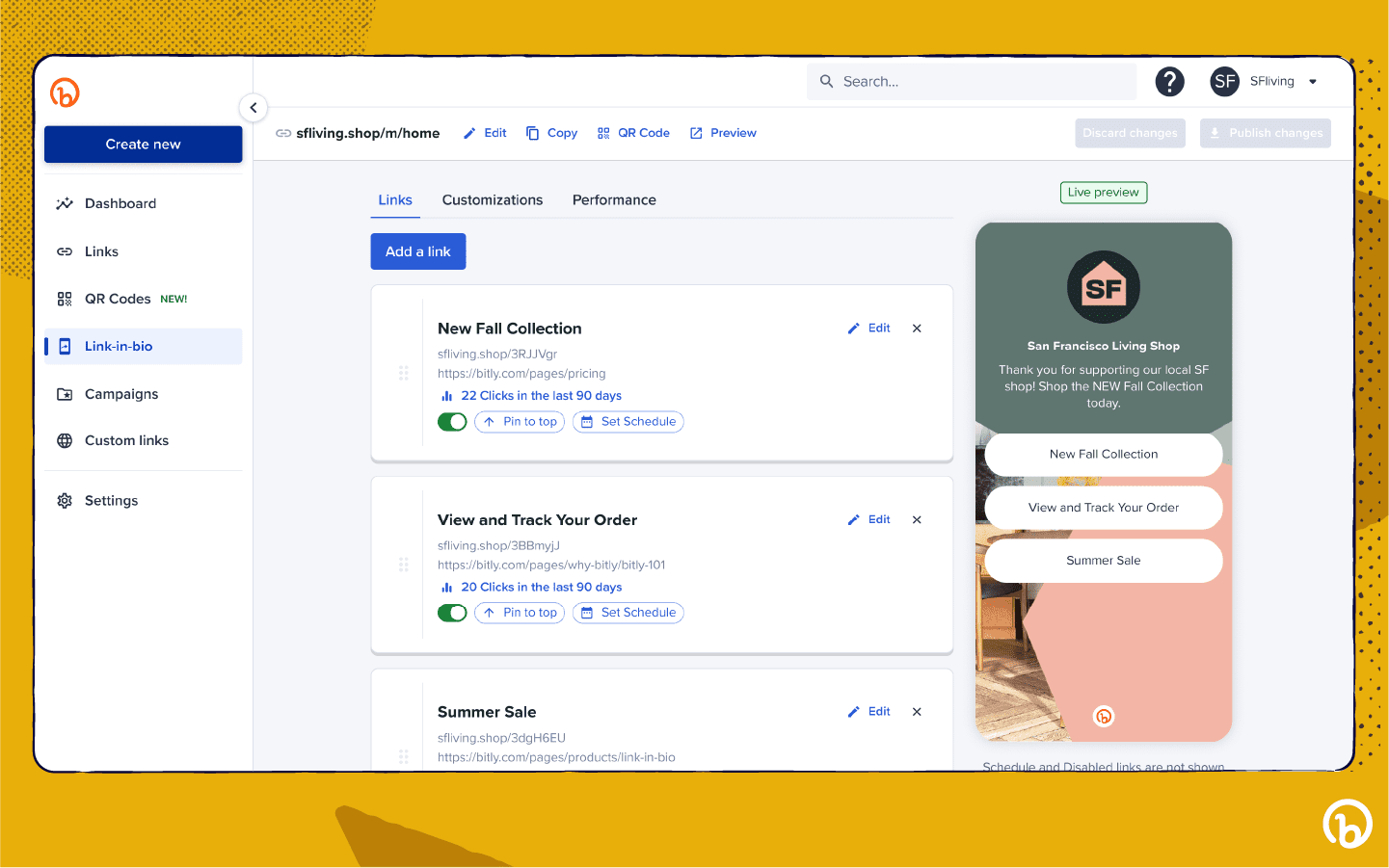 Bitly screenshot & Video