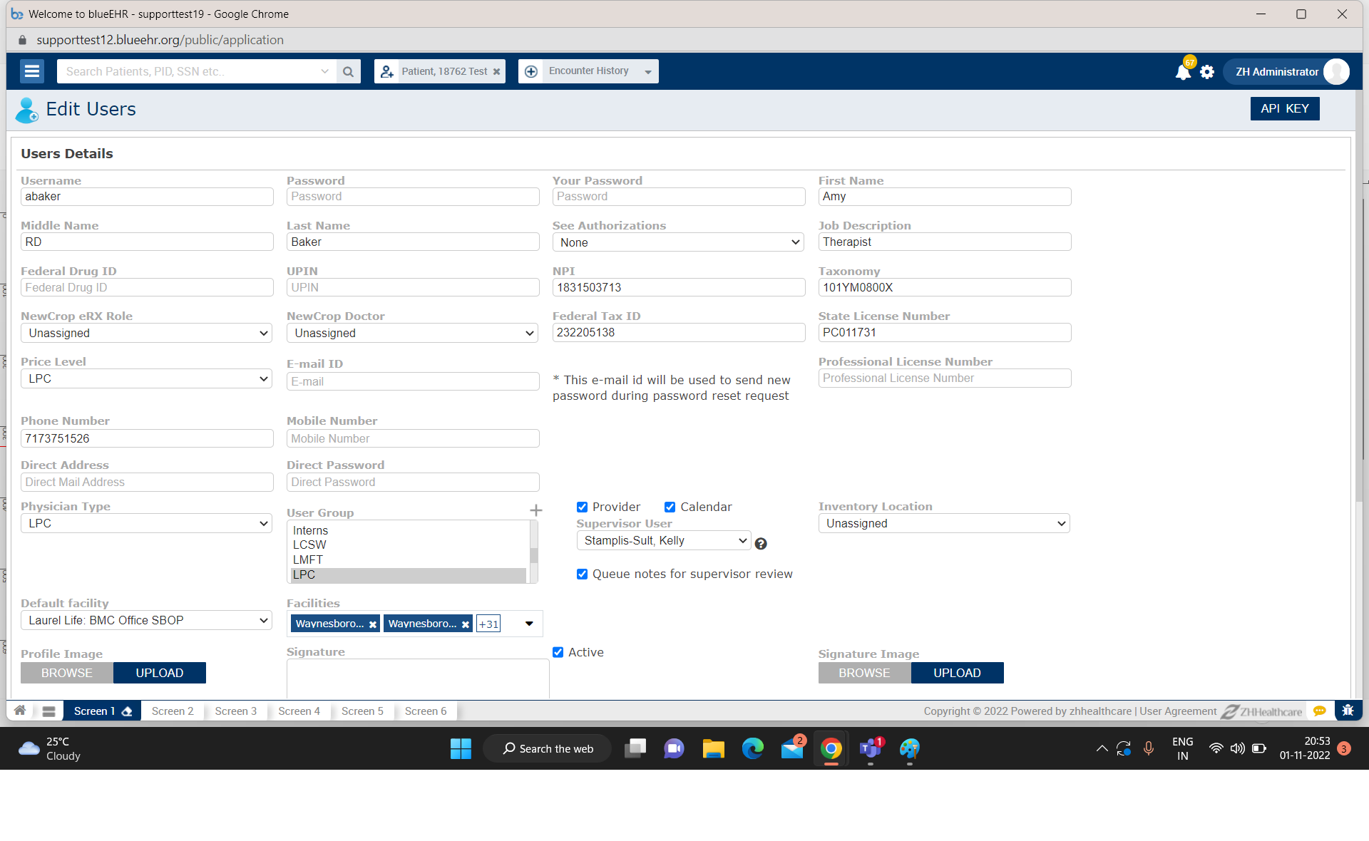 blueEHR screenshot & Video