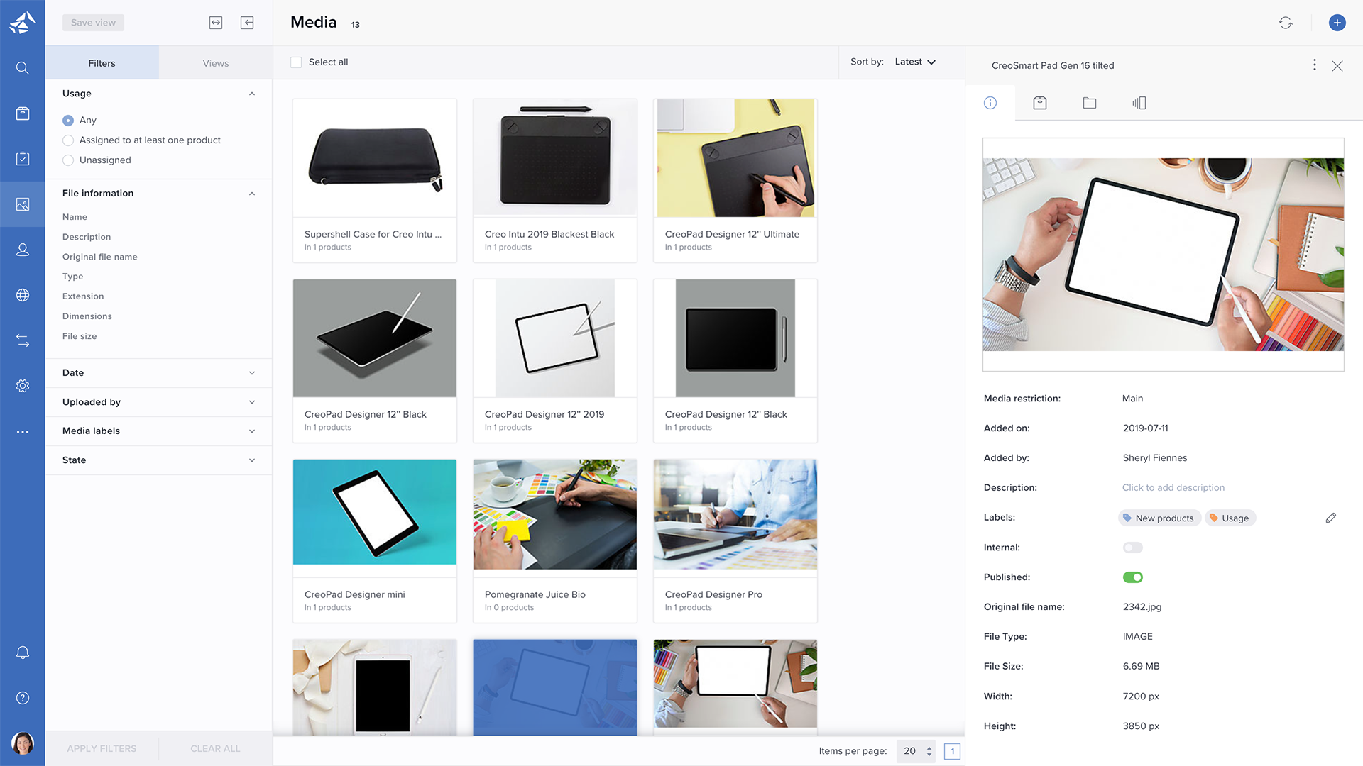 Bluestone PIM Screenshot
