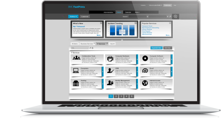 BMC FootPrints Screenshot