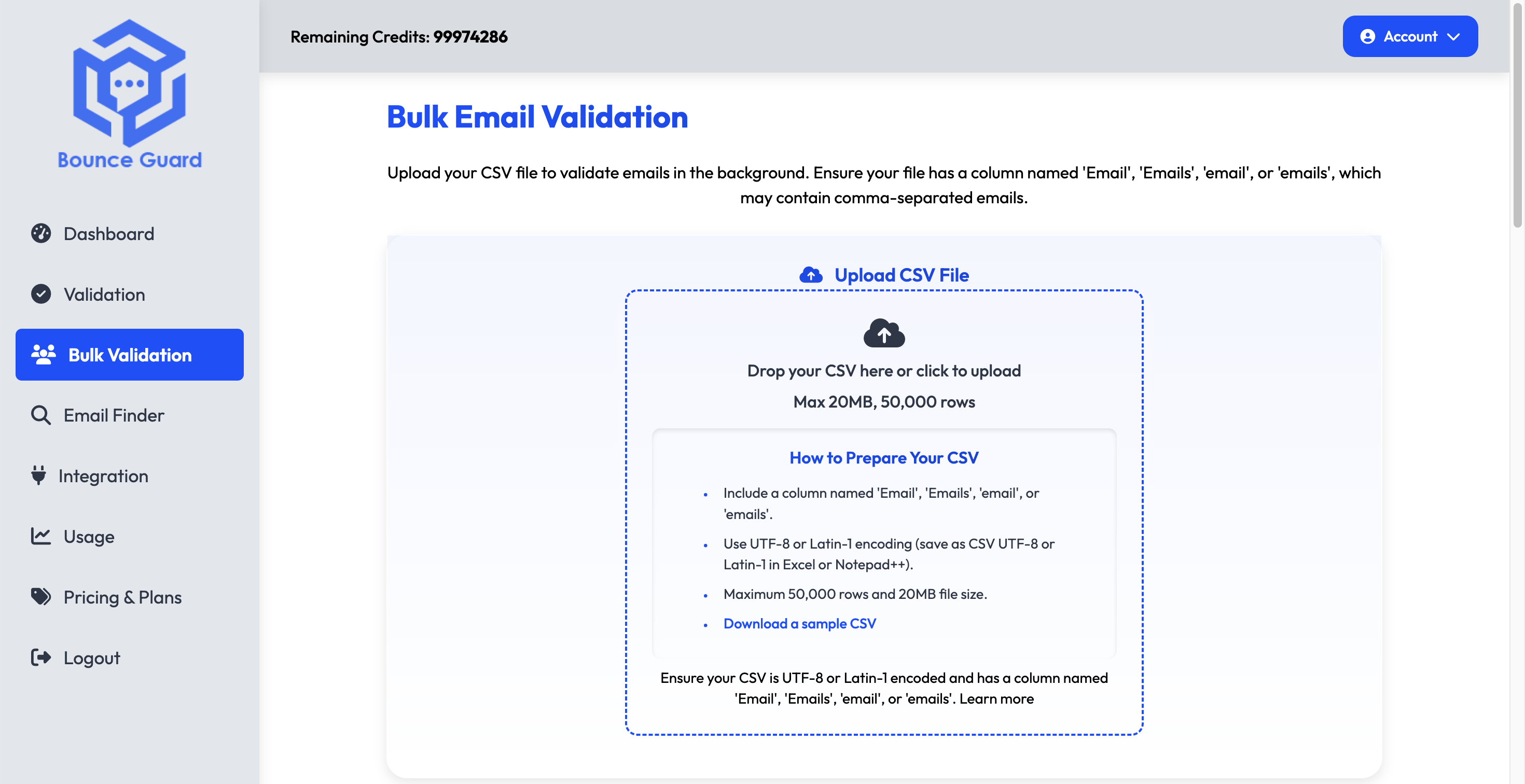 BounceGuard Screenshot
