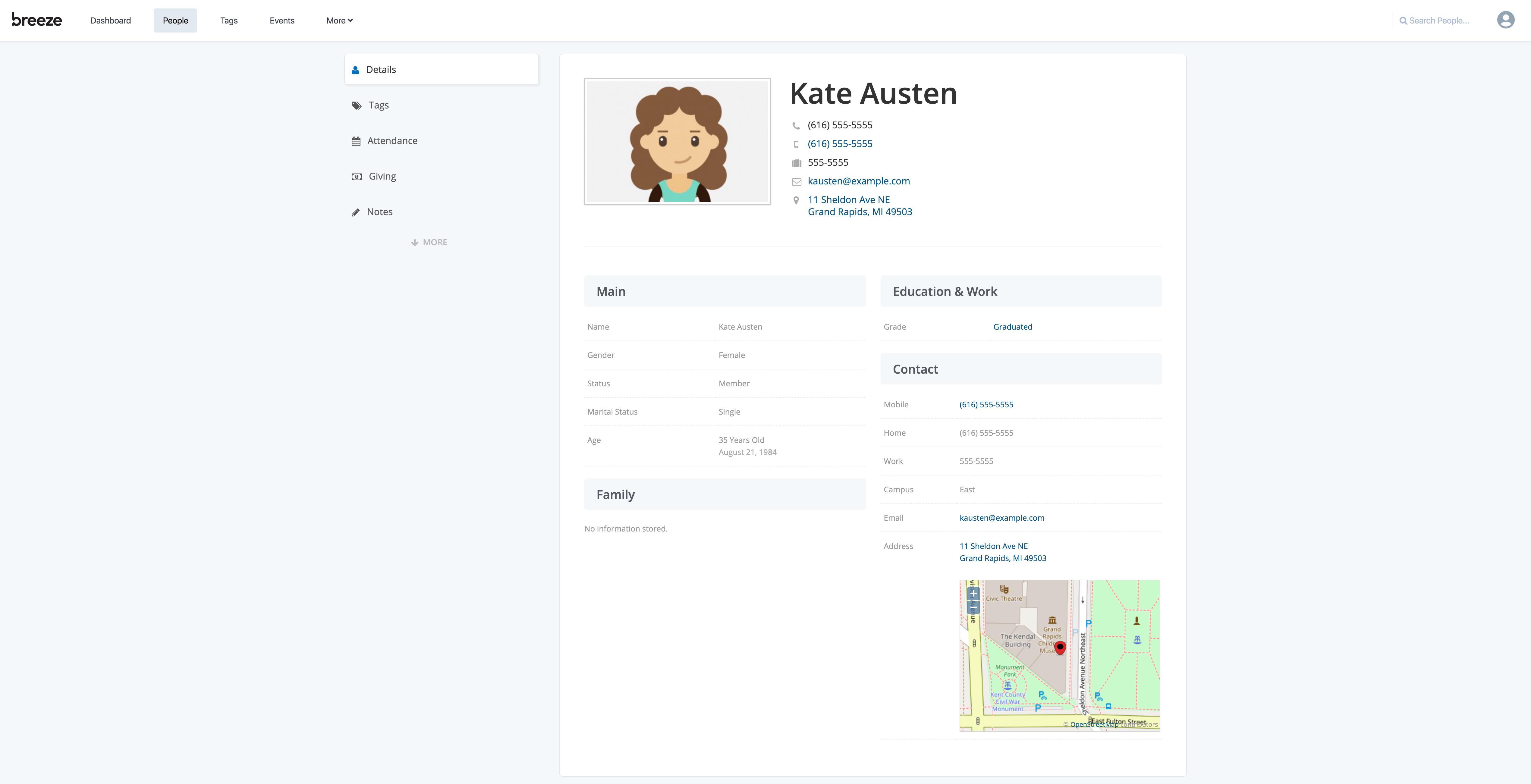 Breeze ChMS Screenshot