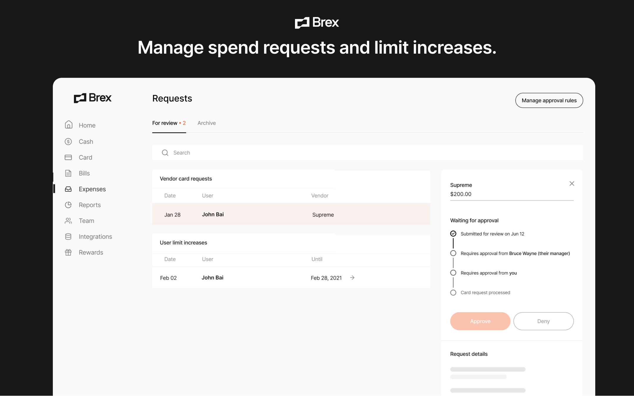 Brex Screenshot