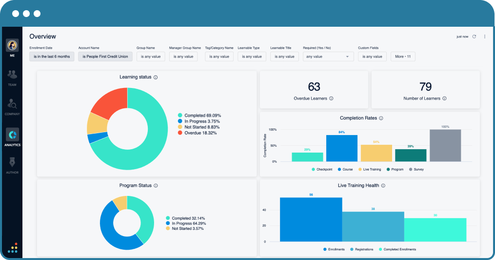 Bridge LMS Screenshot