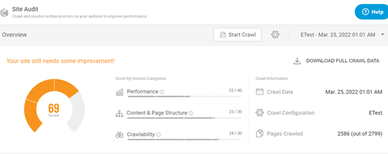 BrightEdge Screenshot