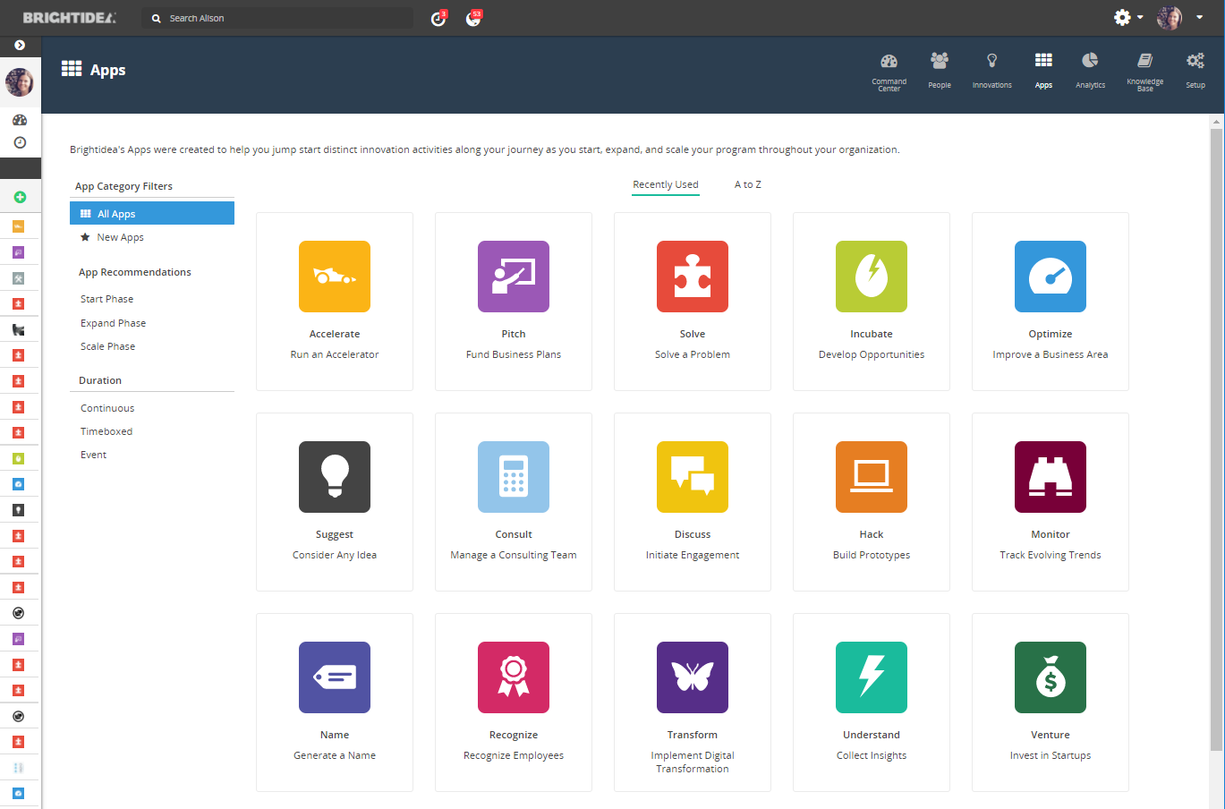 Brightidea Screenshot