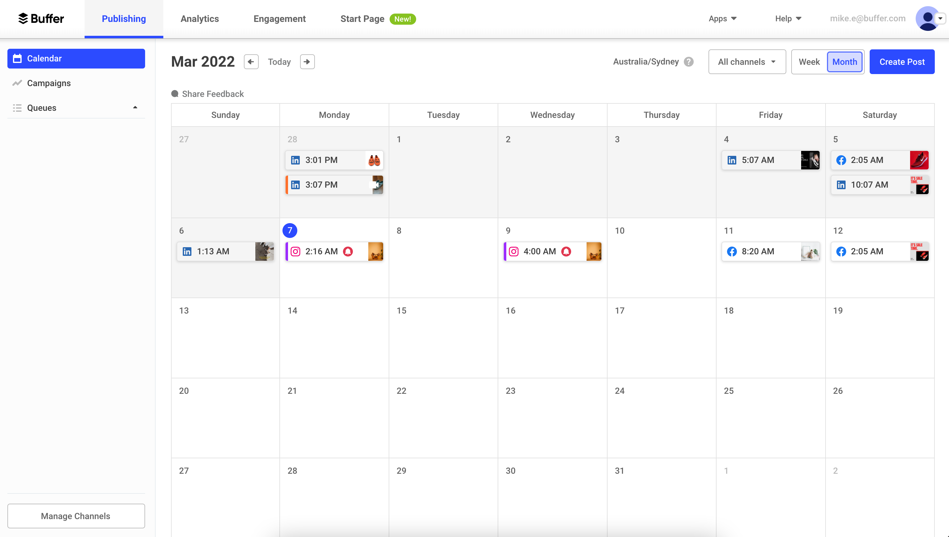 Buffer screenshot & Video
