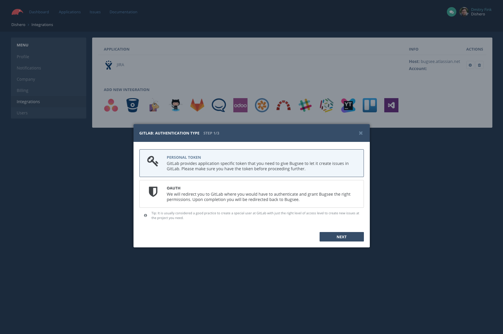 Bugsee Screenshot