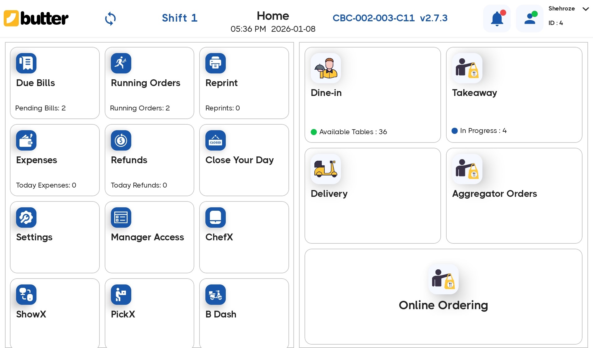 Butter POS Screenshot
