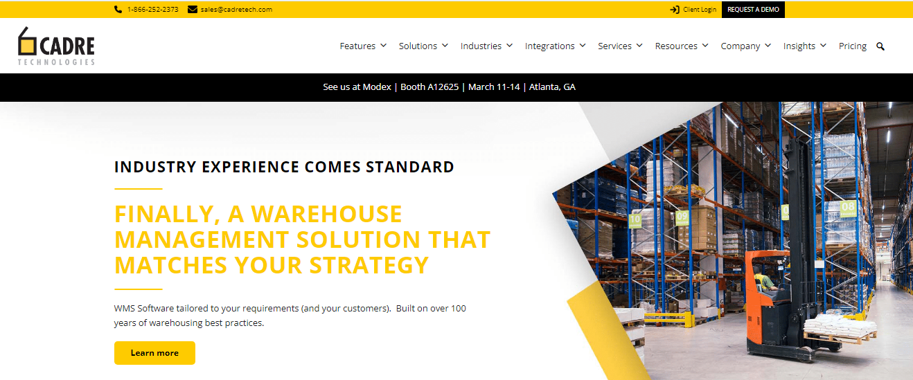 Cadence WMS Screenshot