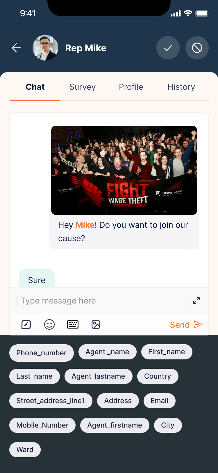 CallHub Screenshot