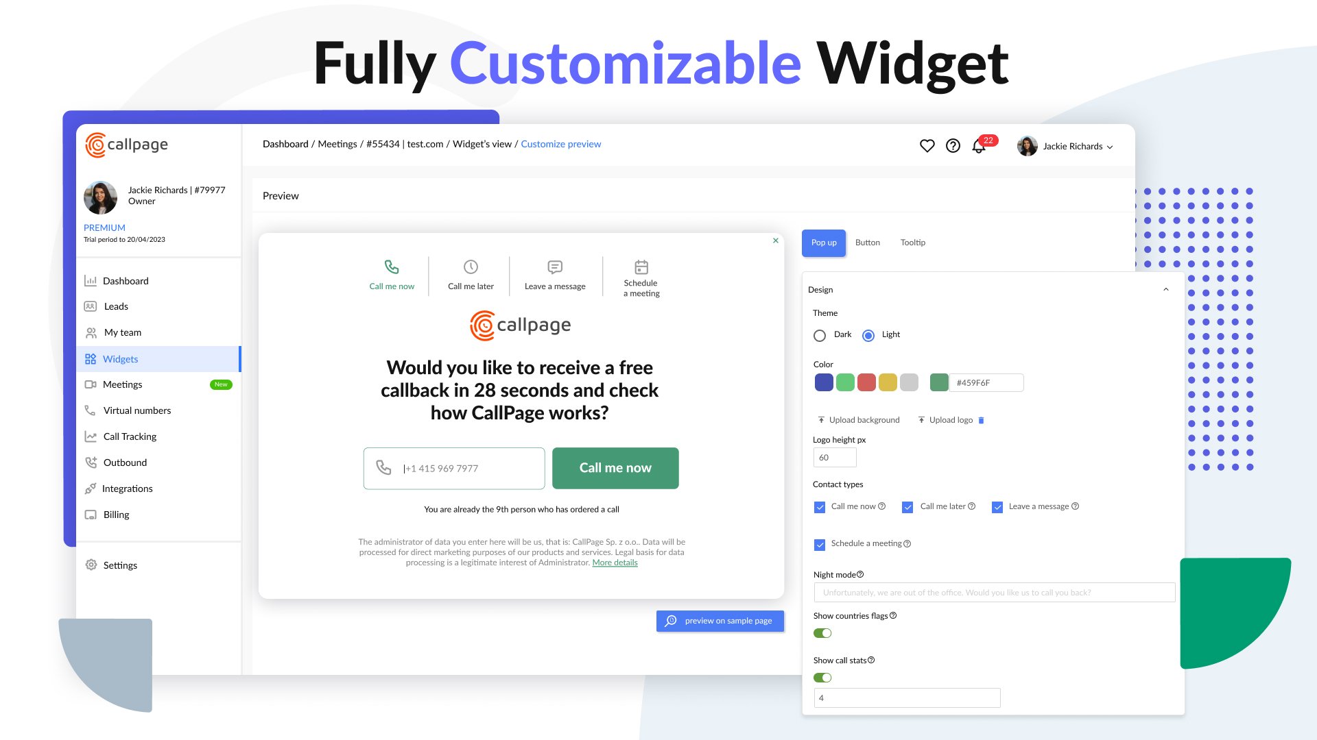 CallPage screenshot & Video