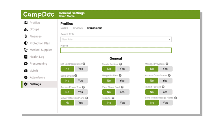 CampDoc Screenshot