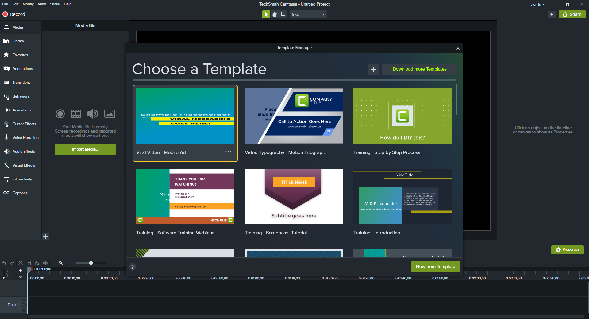 Camtasia Screenshot