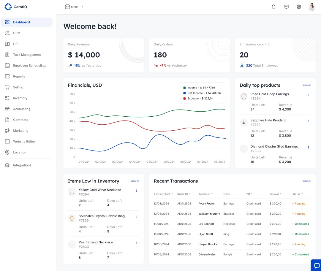 CaratIQ screenshot & Video