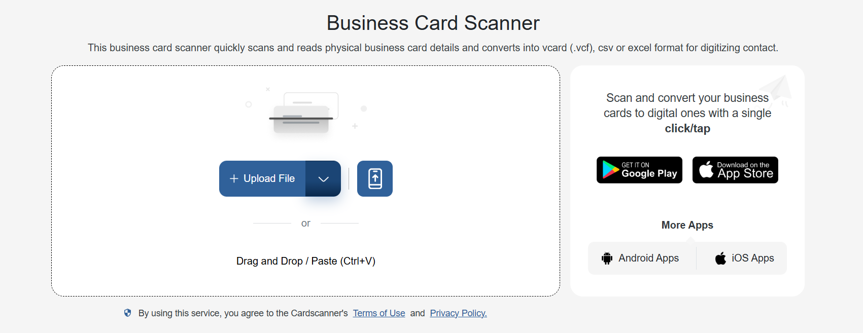 Card Scanner Screenshot
