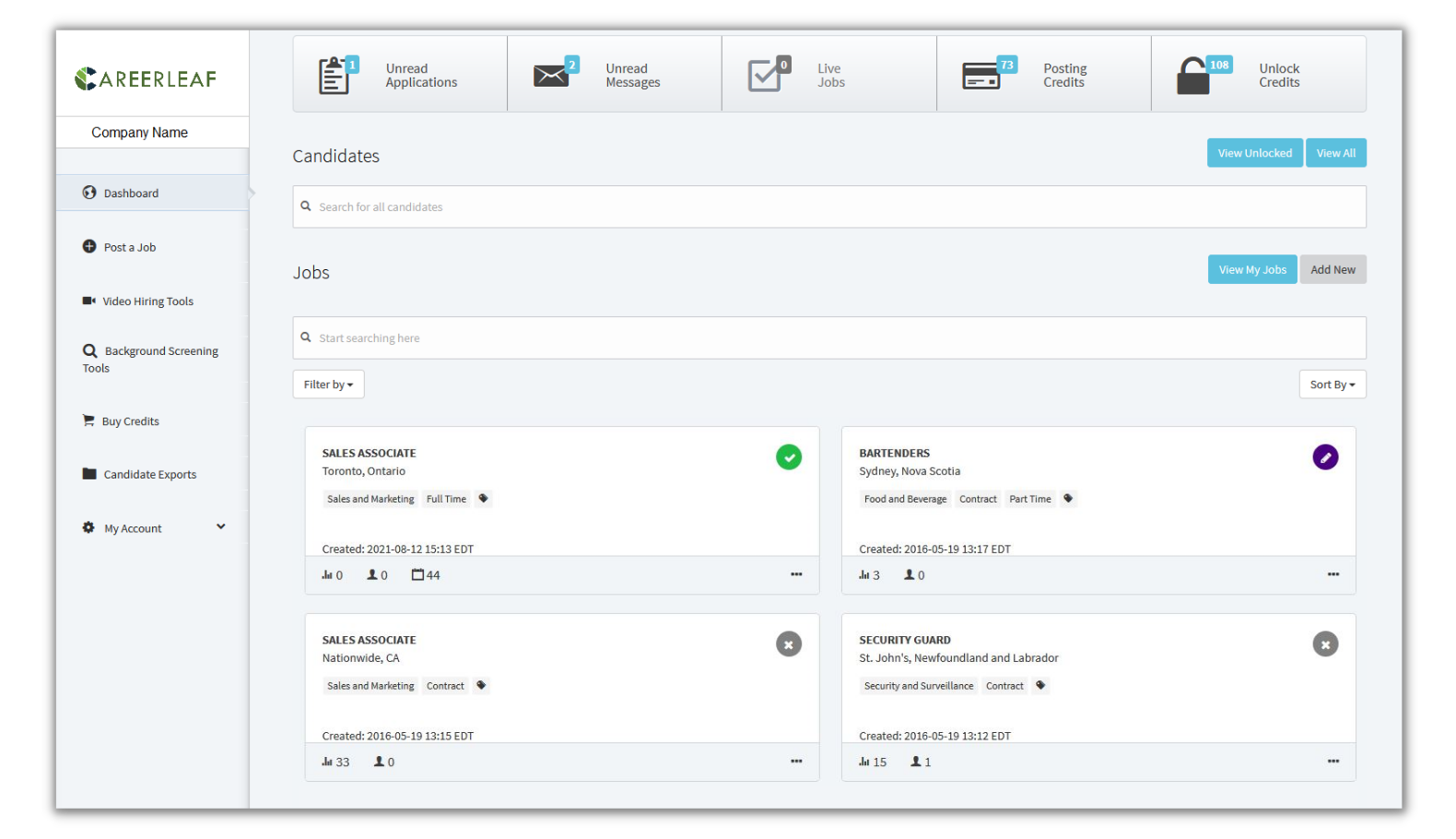 Careerleaf Screenshot