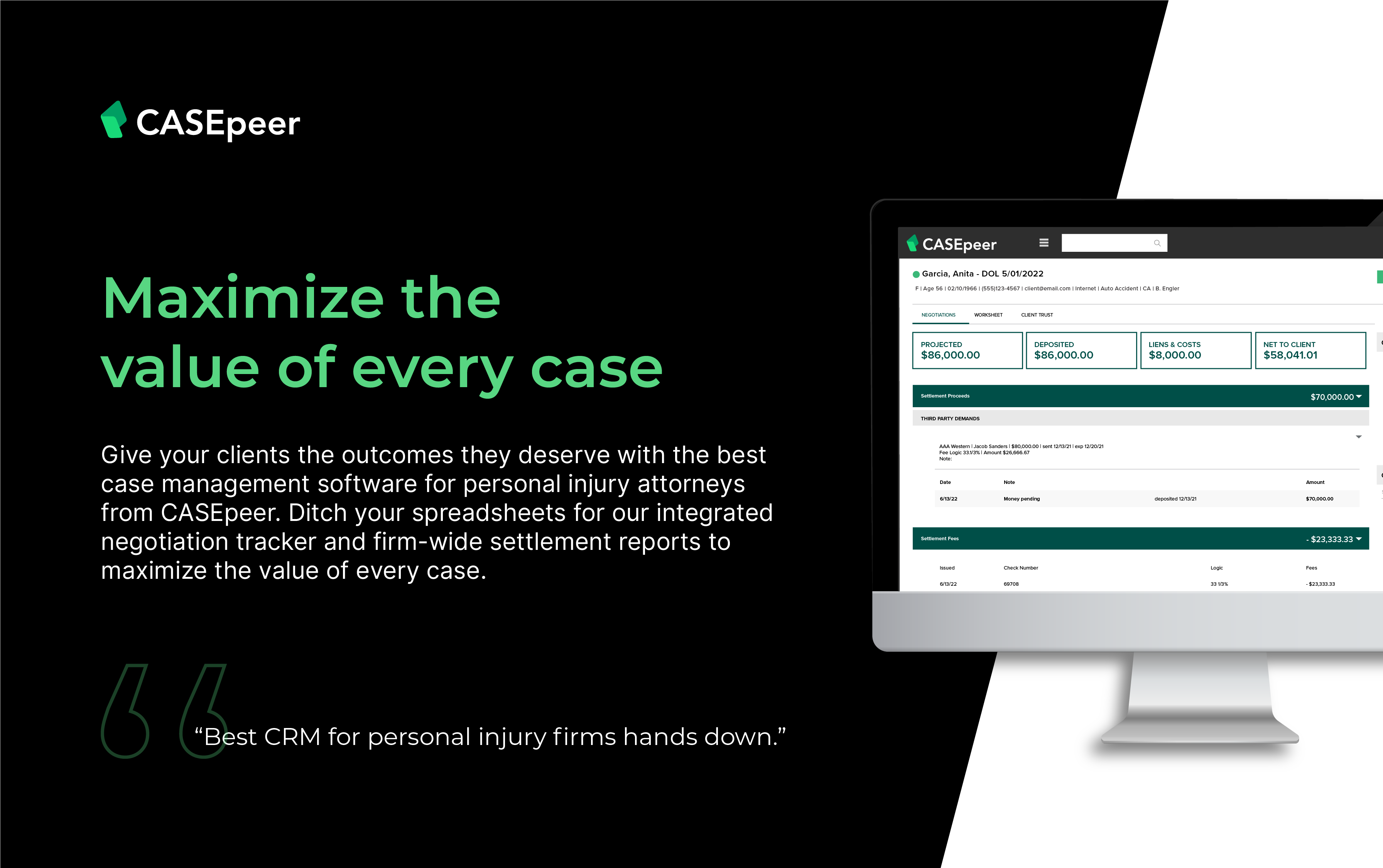 CASEpeer Screenshot