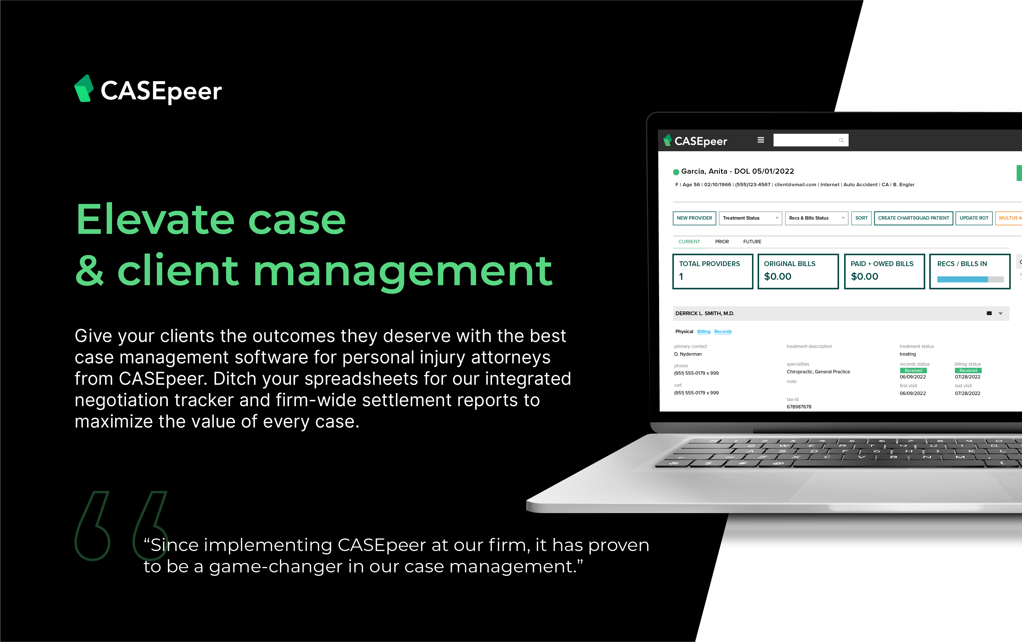 CASEpeer Screenshot