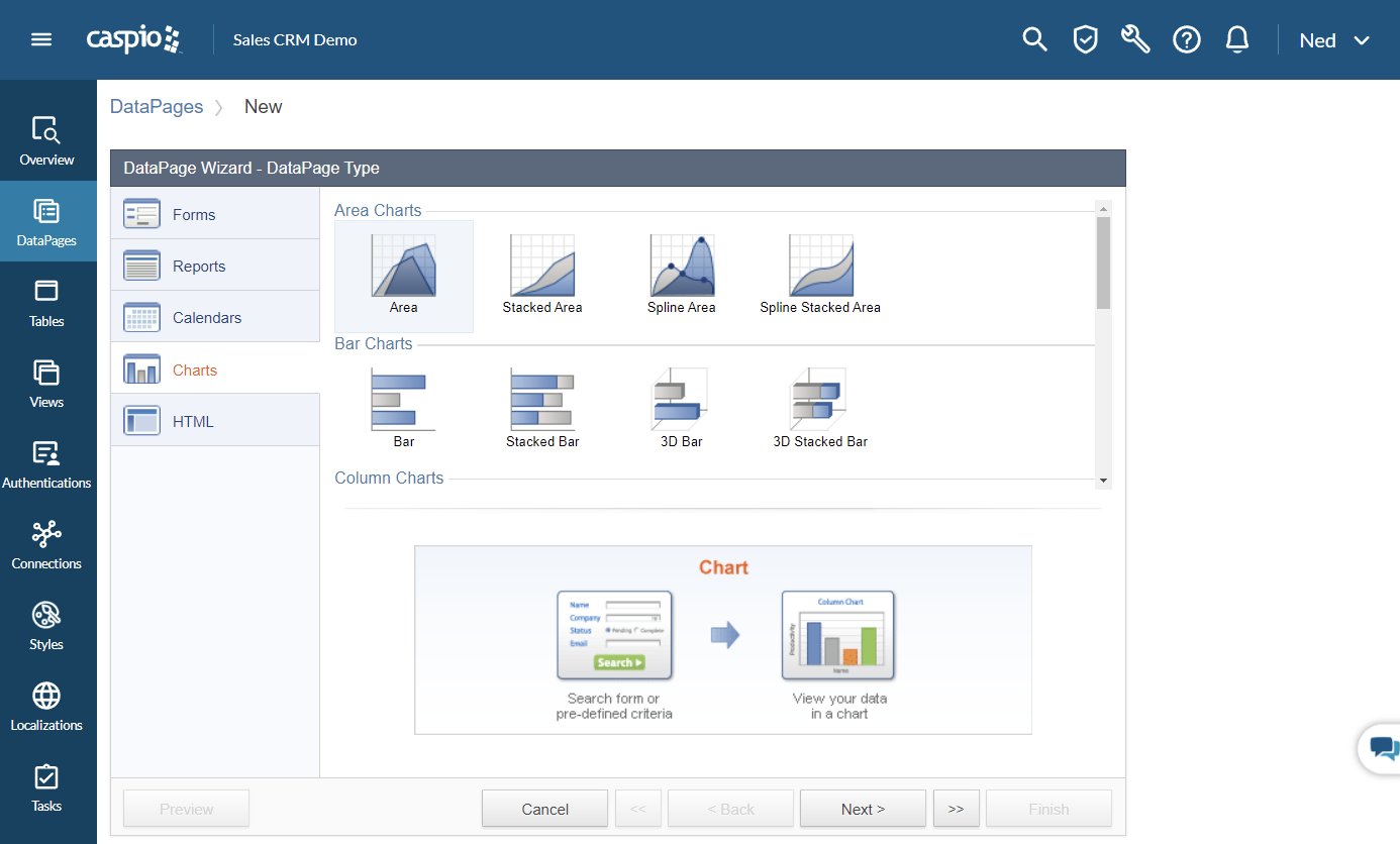 Caspio Screenshot
