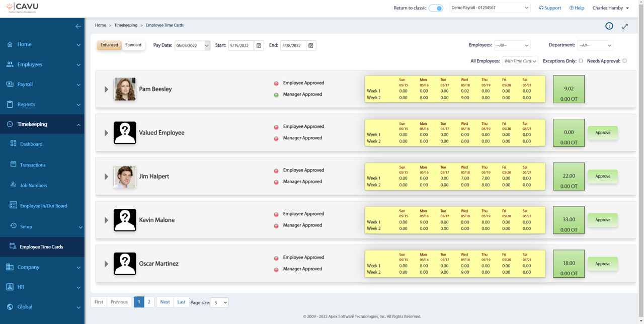 CAVU HCM Screenshot