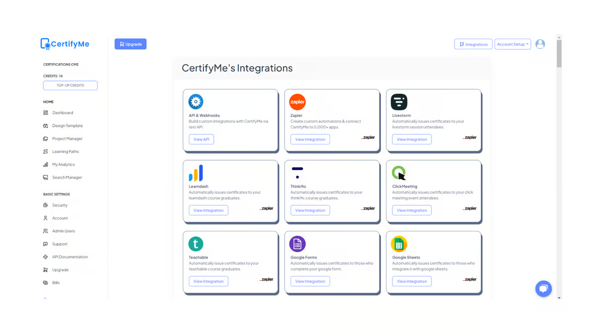 CertifyMe Screenshot