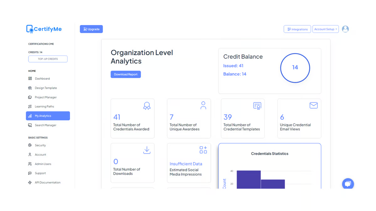 CertifyMe Screenshot