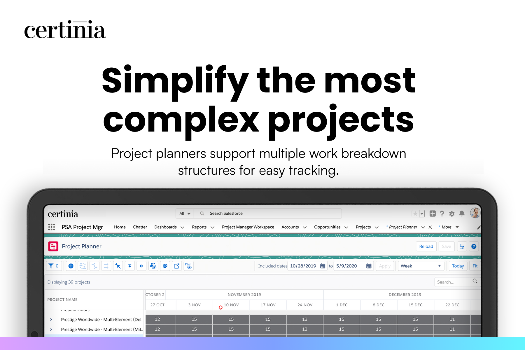 Certinia PS Cloud Screenshot