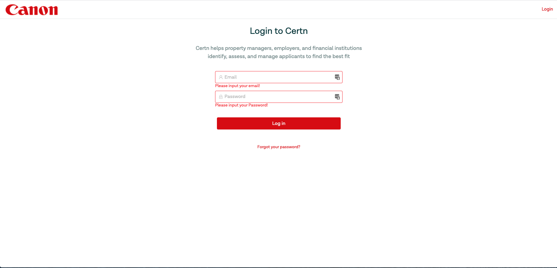 Certn screenshot & Video
