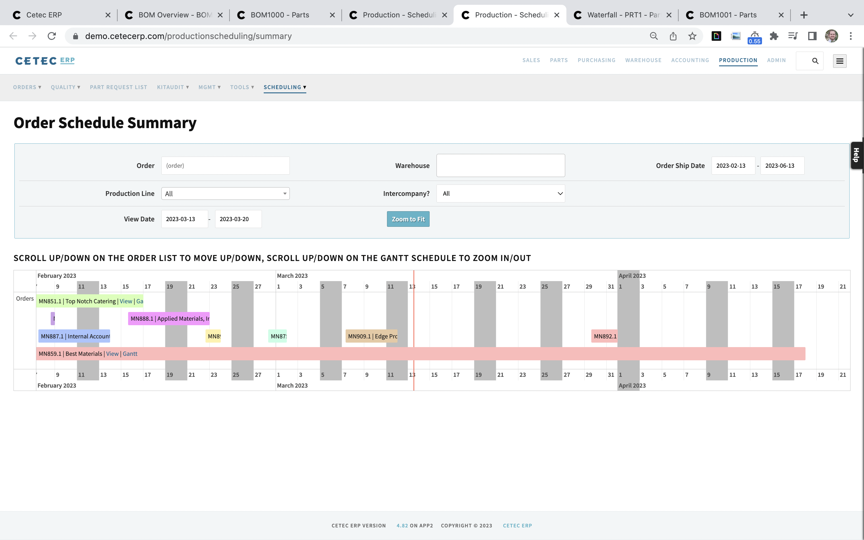 Cetec ERP screenshot & Video